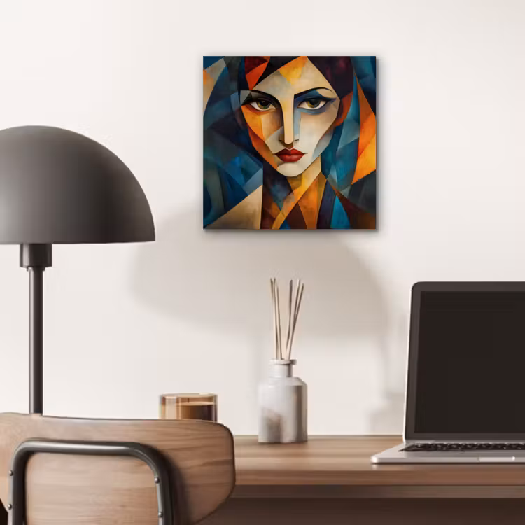 Aluminium schilderij - Portret - Abstract - Vormen — 6
