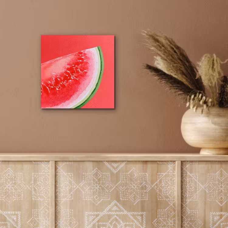 Aluminium schilderij - Watermeloen - Rood - Zomers — 5