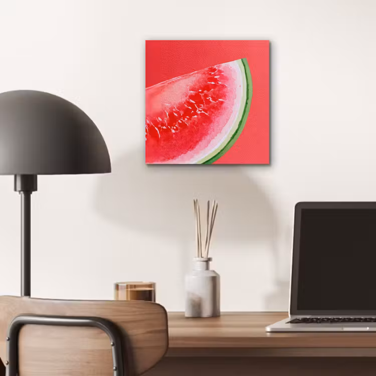Aluminium schilderij - Watermeloen - Rood - Zomers — 6