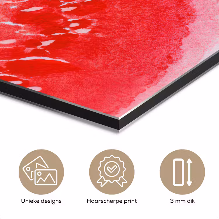 Aluminium schilderij - Watermeloen - Rood - Zomers — 7