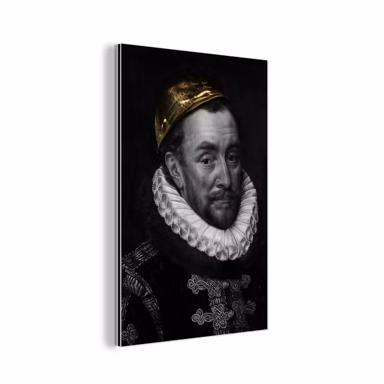 Aluminium schilderij - Willem van Oranje - Adriaen Thomasz - Goud — 1