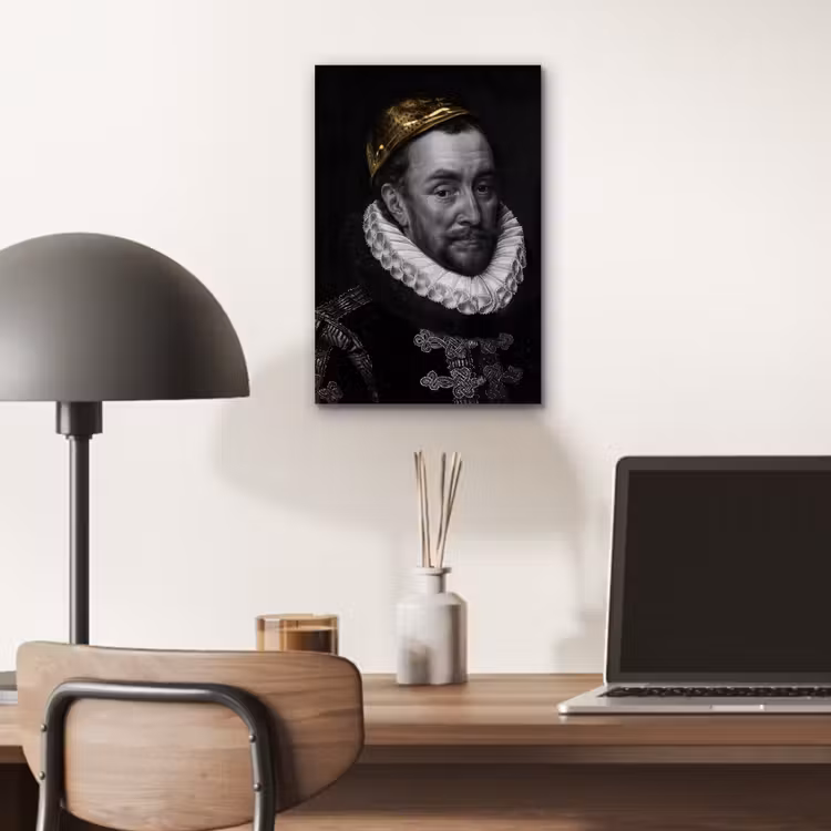 Aluminium schilderij - Willem van Oranje - Adriaen Thomasz - Goud — 6