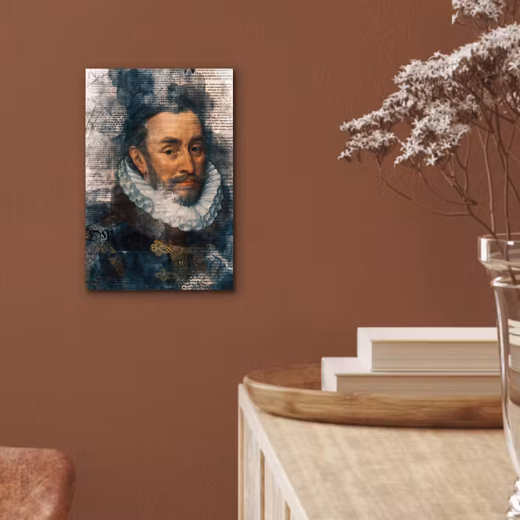 Aluminium schilderij - Willem van Oranje - Adriaen Thomasz - Krant — 5