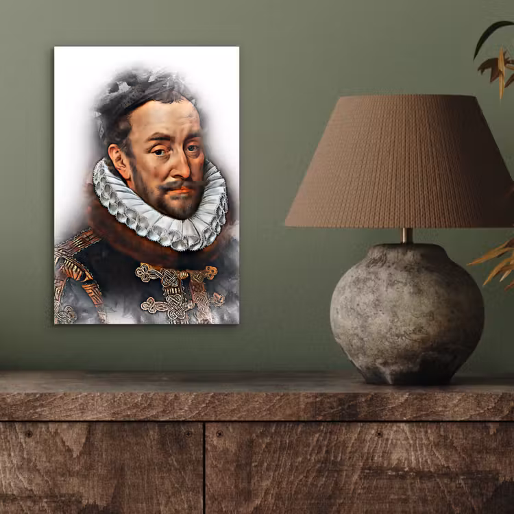Aluminium schilderij - Willem van Oranje - Adriaen Thomasz - Rook — 3