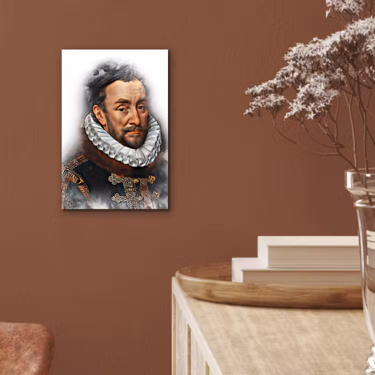Aluminium schilderij - Willem van Oranje - Adriaen Thomasz - Rook — 5