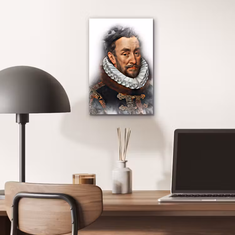 Aluminium schilderij - Willem van Oranje - Adriaen Thomasz - Rook — 6