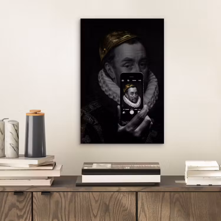 Aluminium schilderij - Willem van Oranje - Adriaen Thomasz - Smartphone — 2