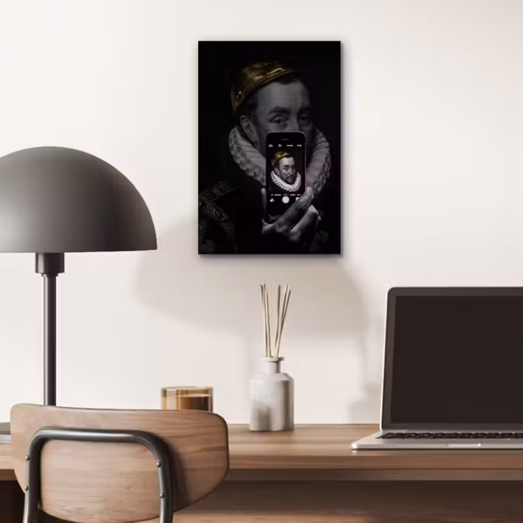 Aluminium schilderij - Willem van Oranje - Adriaen Thomasz - Smartphone — 6