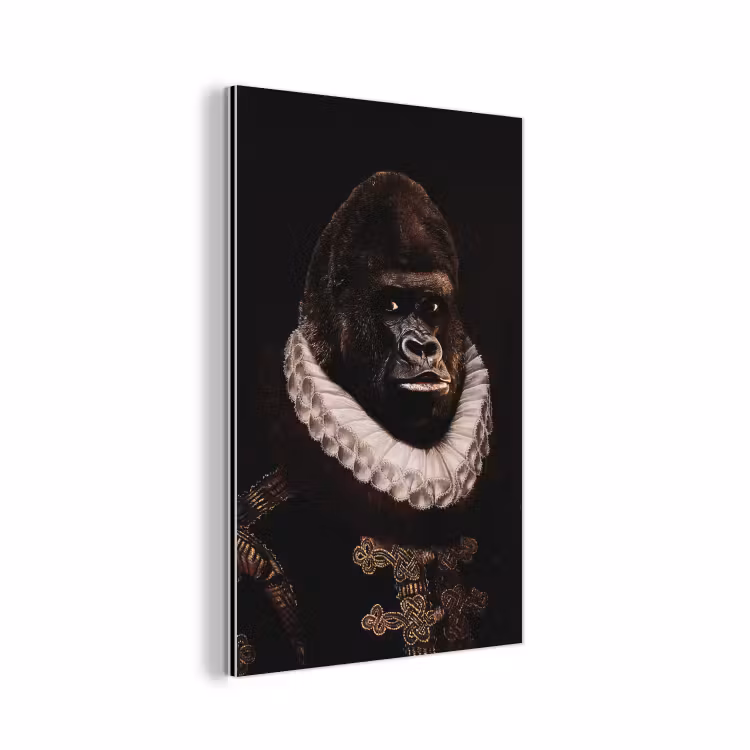 Aluminium schilderij - Willem van Oranje - Adriaen Thomasz - Aap — 1
