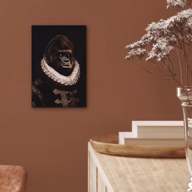 Aluminium schilderij - Willem van Oranje - Adriaen Thomasz - Aap — 5