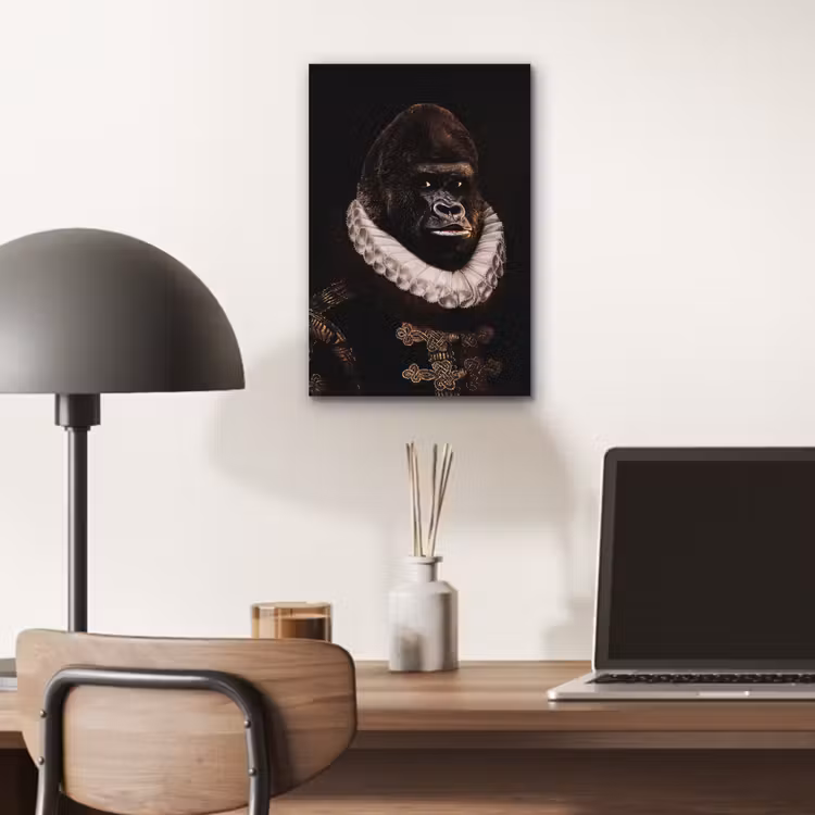 Aluminium schilderij - Willem van Oranje - Adriaen Thomasz - Aap — 6