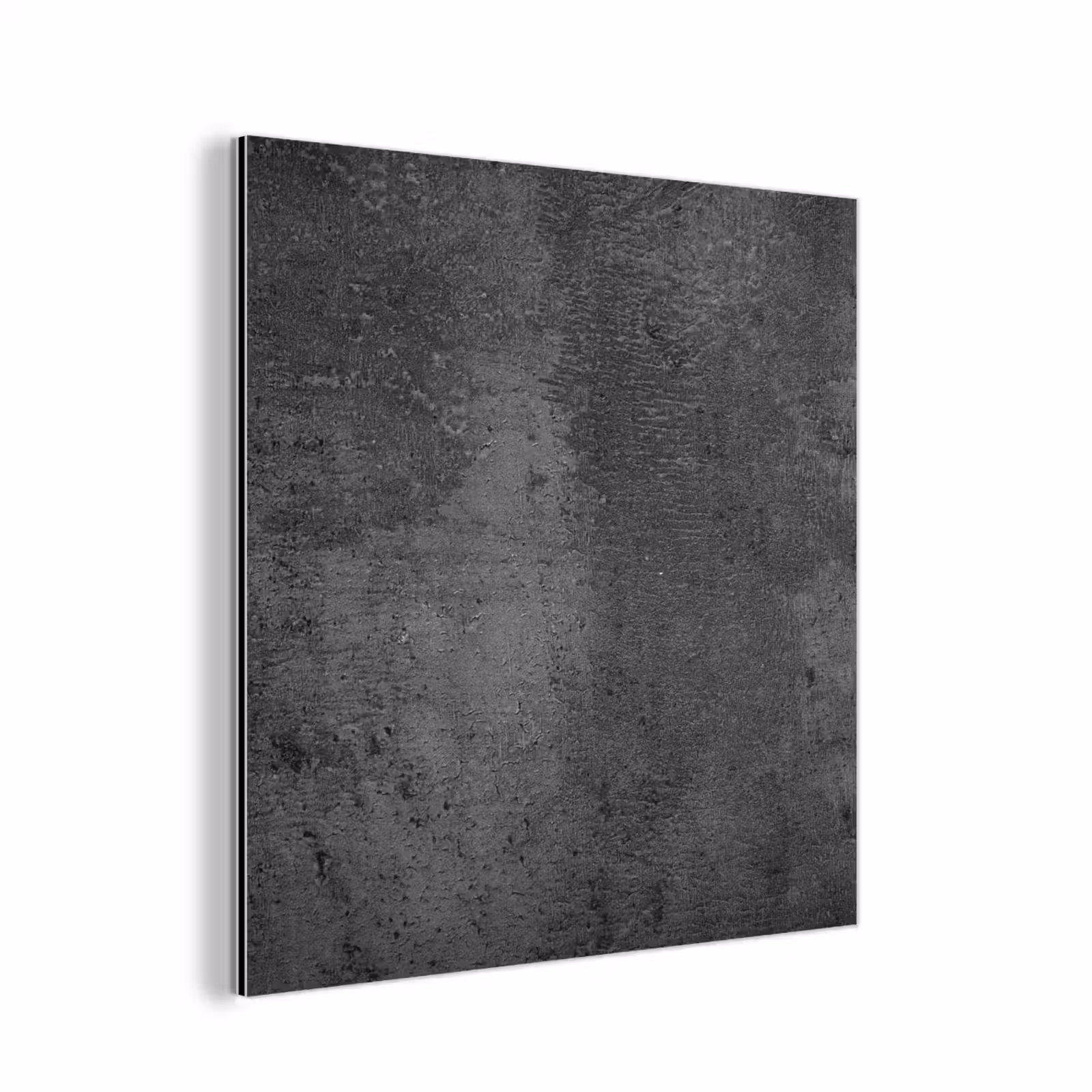 Aluminium schilderij - Structuur - Beton - Grijs - Industrieel - Rustiek — 1