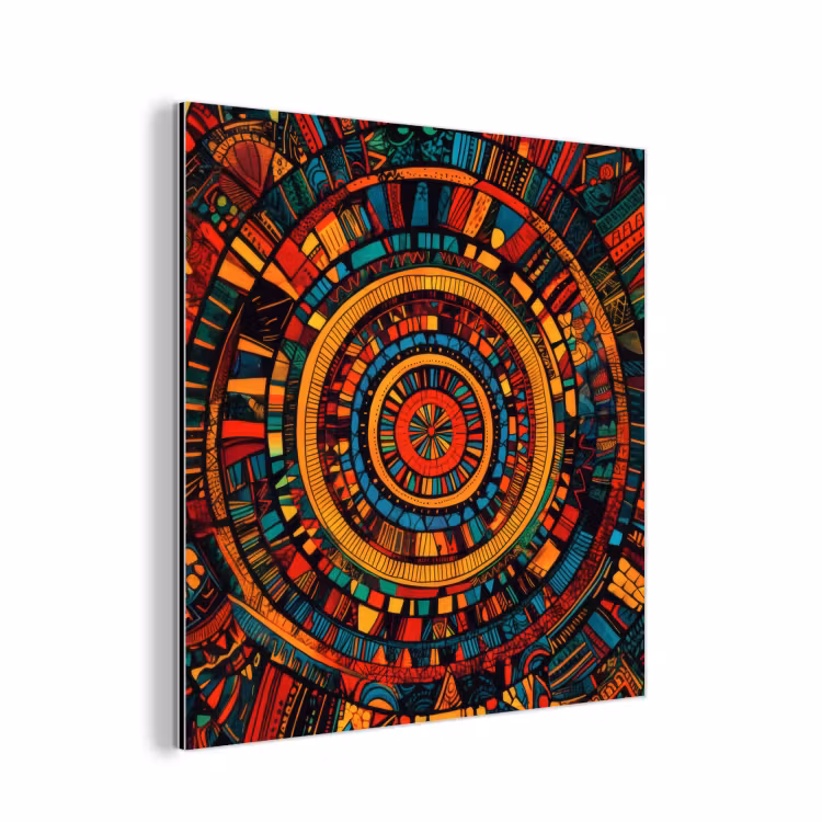 Aluminium schilderij - Mandala - Cirkels - Patronen — 1