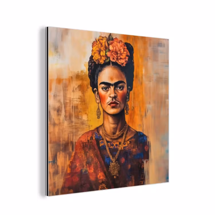 Aluminium schilderij - Portret - Sieraden - Schilderachtig — 1