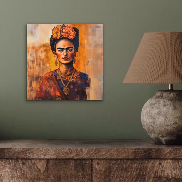 Aluminium schilderij - Portret - Sieraden - Schilderachtig — 3