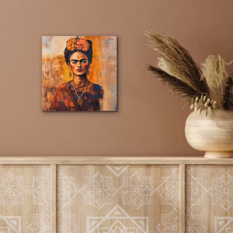 Aluminium schilderij - Portret - Sieraden - Schilderachtig — 5