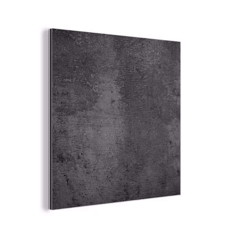 Aluminium schilderij - Structuur - Beton - Grijs - Industrieel - Rustiek — 1