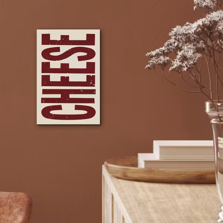 Aluminium schilderij - Vintage - Rood - Decoratie - Japandi — 5