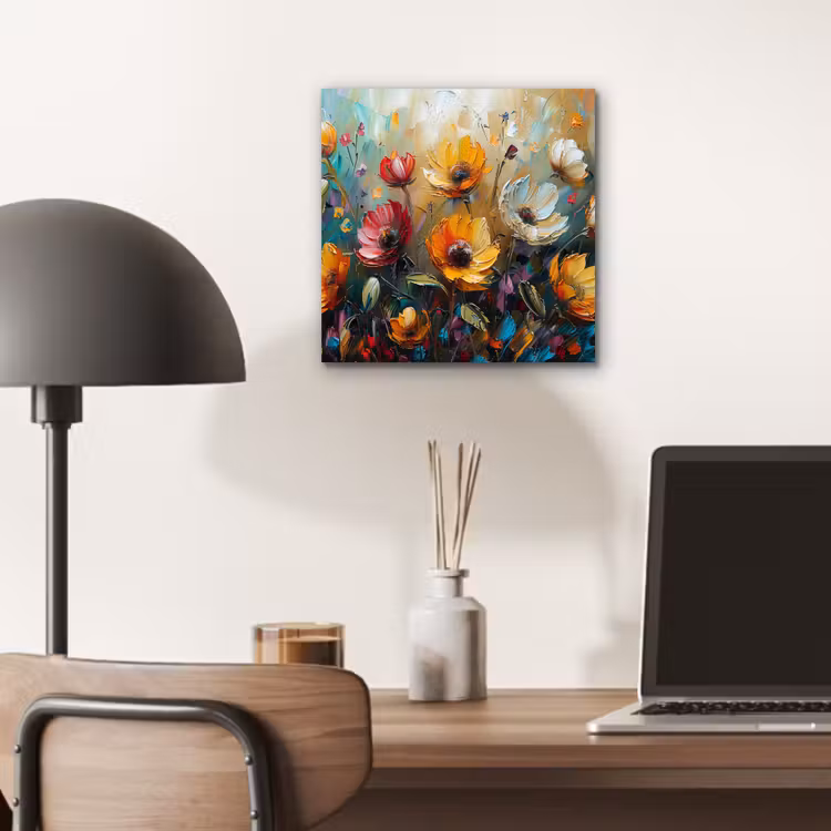 Aluminium schilderij - Watercolor - Bloemen - Kunst - Modern — 6