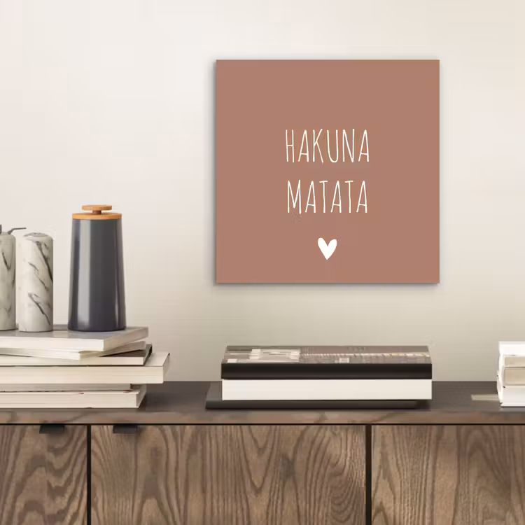 Aluminium schilderij - Spreuken - Hakuna matata - Quotes — 2