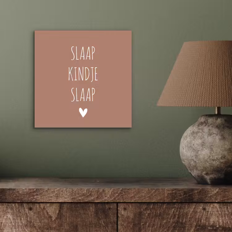 Aluminium schilderij - Slaap kindje slaap - Quotes - Spreuken — 3