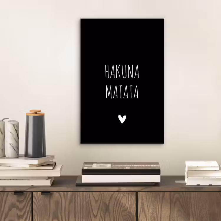 Aluminium schilderij - Quotes - Spreuken - Hakuna matata — 2