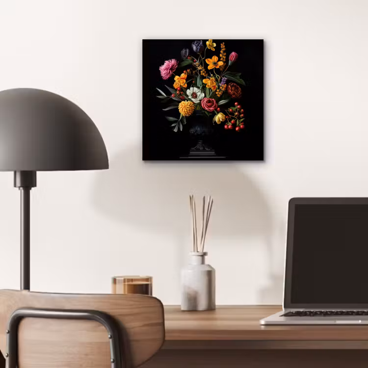 Aluminium schilderij - Sierlijk - Boeket - Bladeren — 6