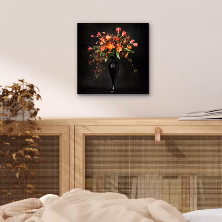 Aluminium schilderij - Sierlijk - Boeket - Vaas — 4