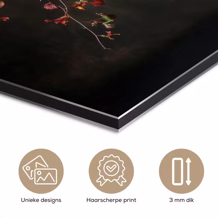 Aluminium schilderij - Sierlijk - Boeket - Vaas — 7