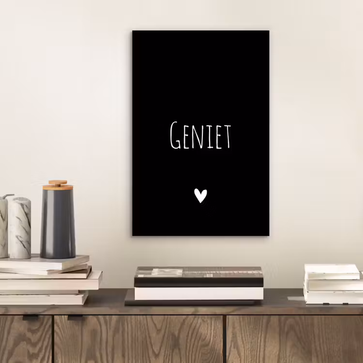 Aluminium schilderij - Spreuken - Geniet - Quotes — 2