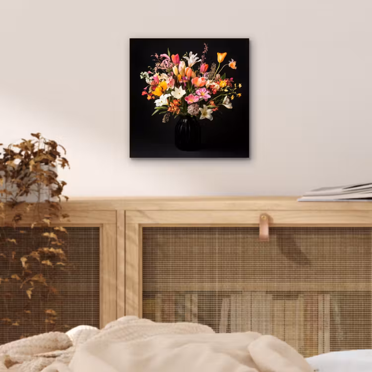 Aluminium schilderij - Vaas - Bloemen - Tulpen — 4