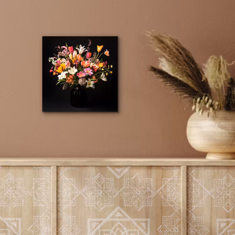 Aluminium schilderij - Vaas - Bloemen - Tulpen — 5