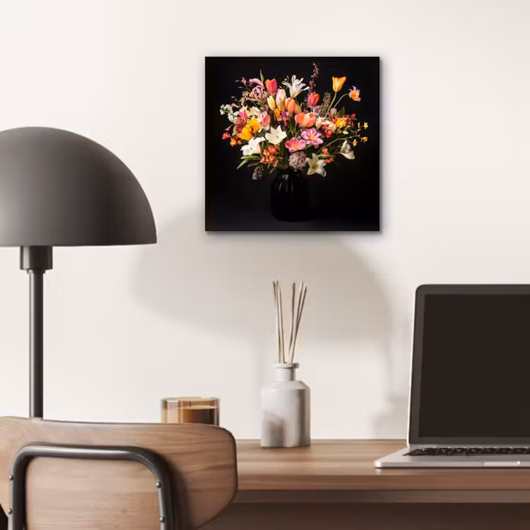 Aluminium schilderij - Vaas - Bloemen - Tulpen — 6