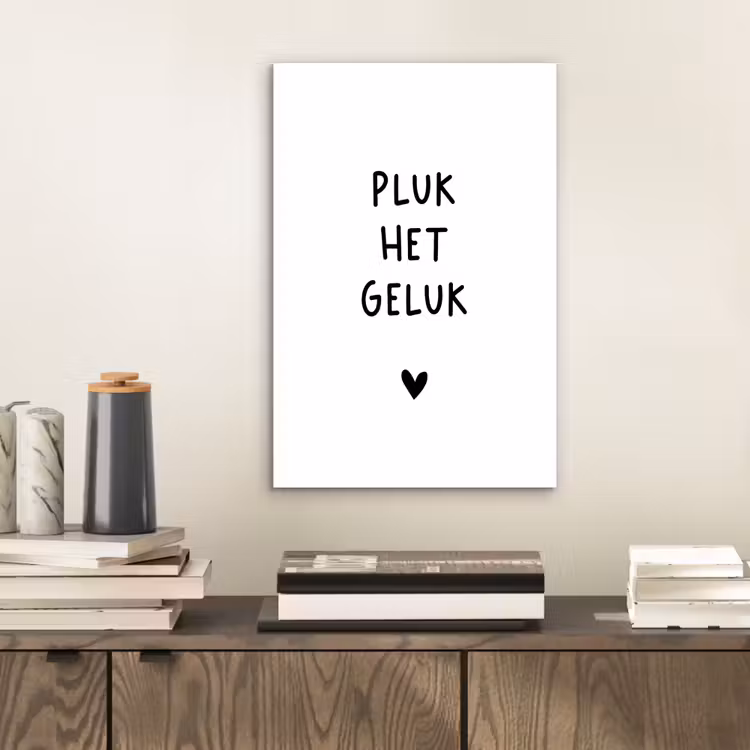 Aluminium schilderij - Pluk het geluk - Quotes - Spreuken — 2