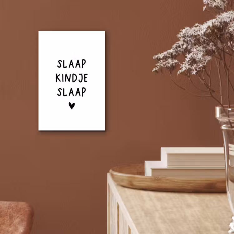 Aluminium schilderij - Slaap kindje slaap - Spreuken - Quotes — 5