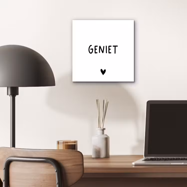 Aluminium schilderij - Spreuken - Geniet - Quotes — 6