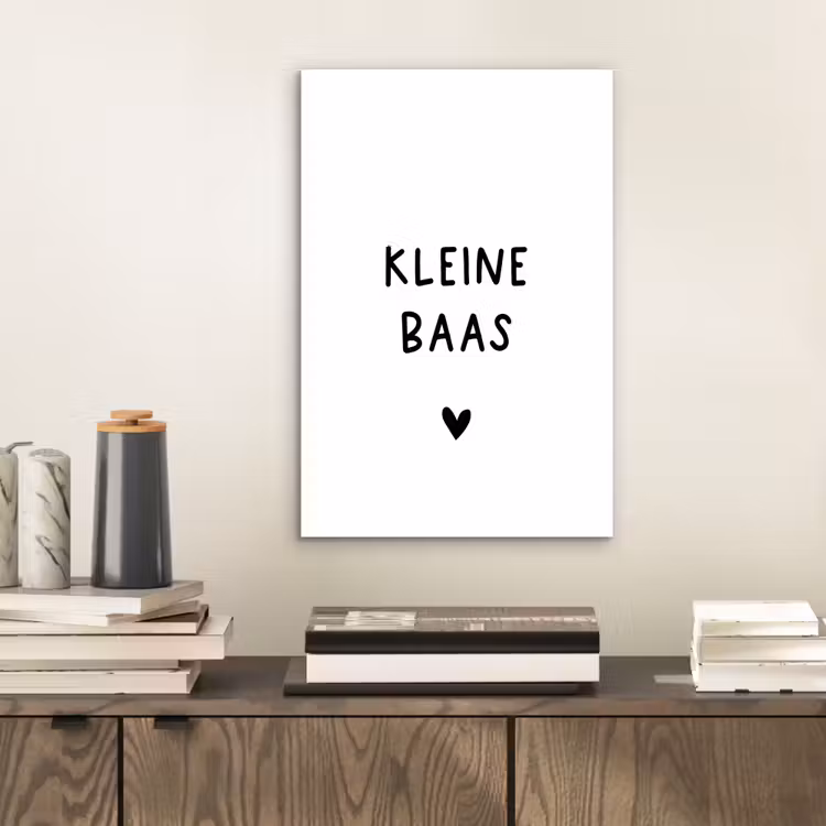 Aluminium schilderij - Spreuken - Kleine baas - Quotes — 2