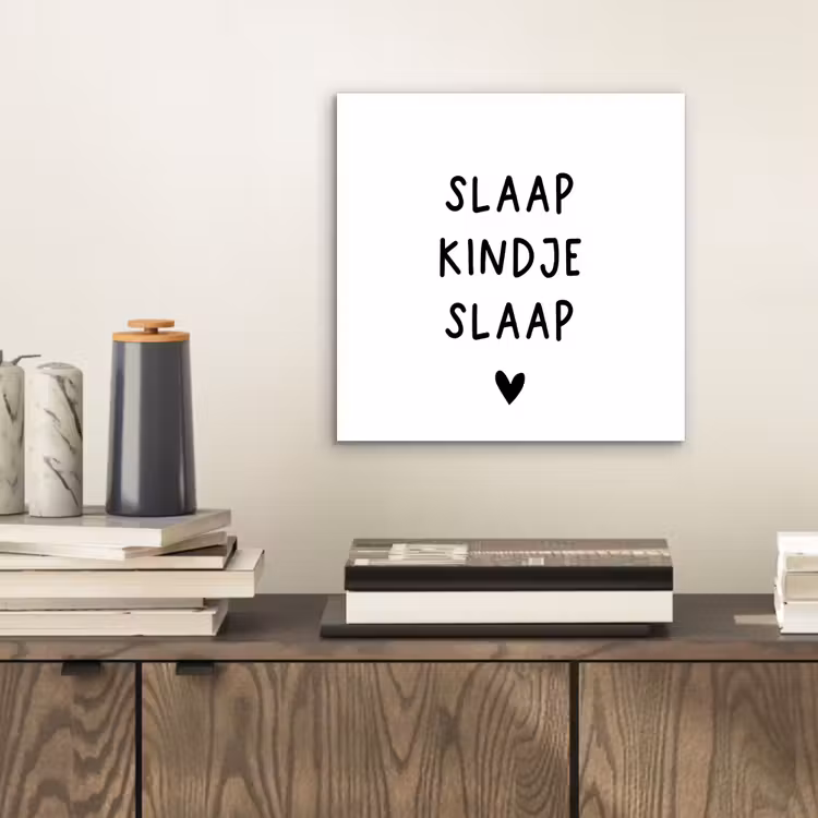 Aluminium schilderij - Spreuken - Quotes - Slaap kindje slaap — 2