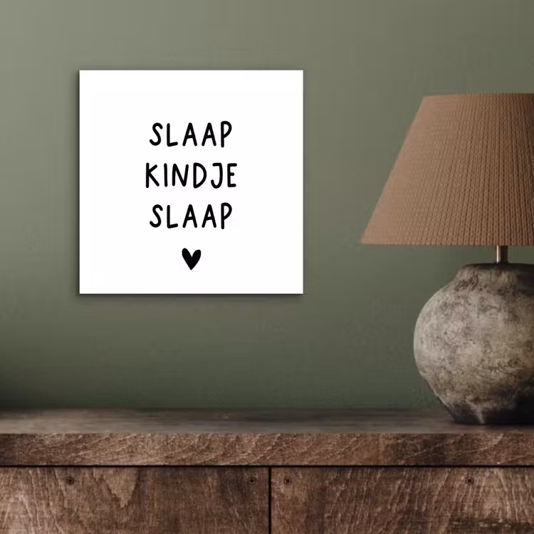 Aluminium schilderij - Spreuken - Quotes - Slaap kindje slaap — 3