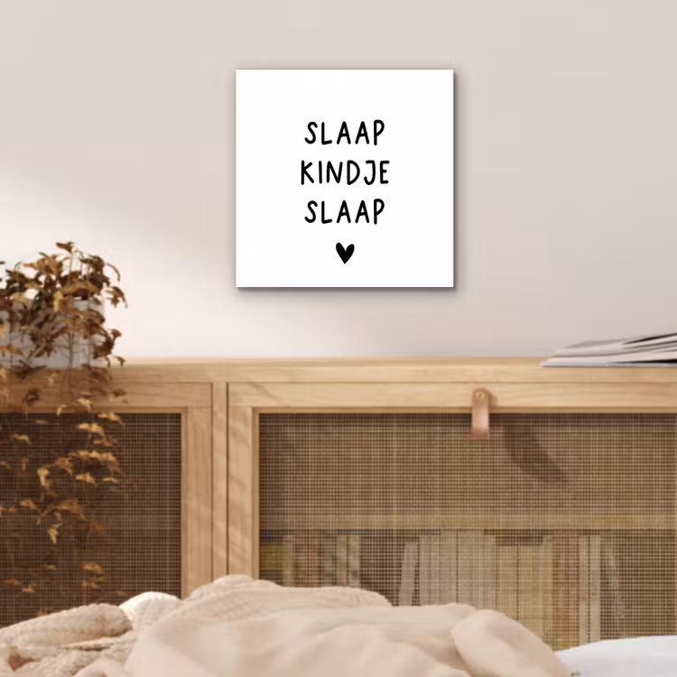 Aluminium schilderij - Spreuken - Quotes - Slaap kindje slaap — 4
