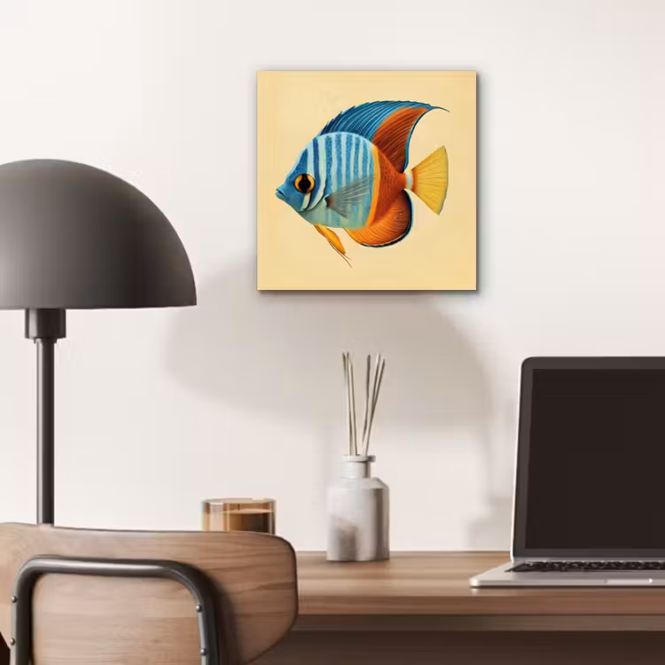 Aluminium schilderij - Vis - Vinnen - Blauw - Ogen — 6