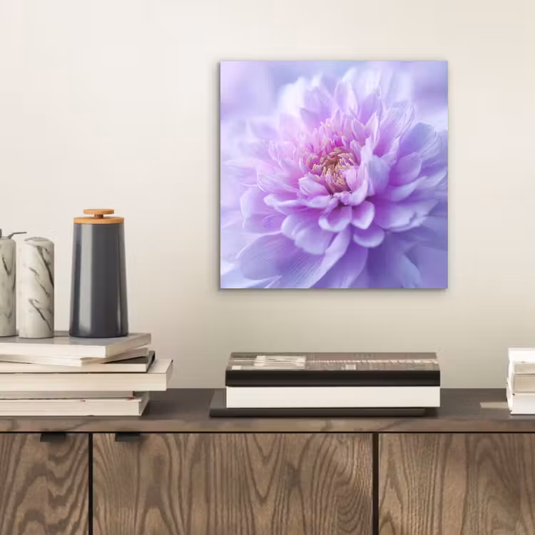 Aluminium schilderij - Paars - Dahlia - Dromerig — 2
