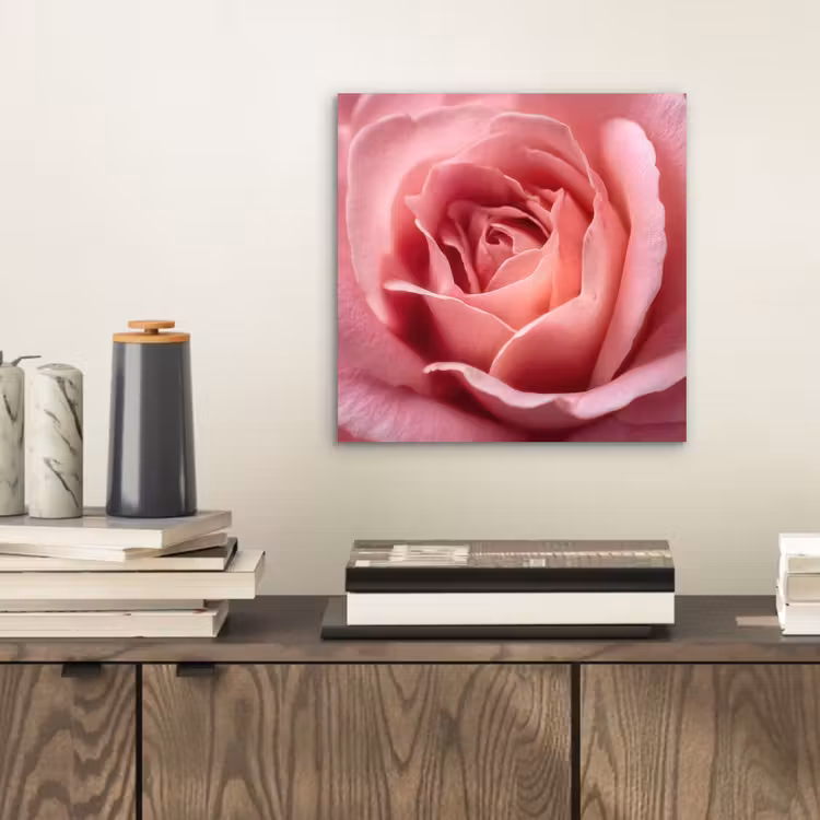 Aluminium schilderij - Roze - Roos - Romantisch — 2