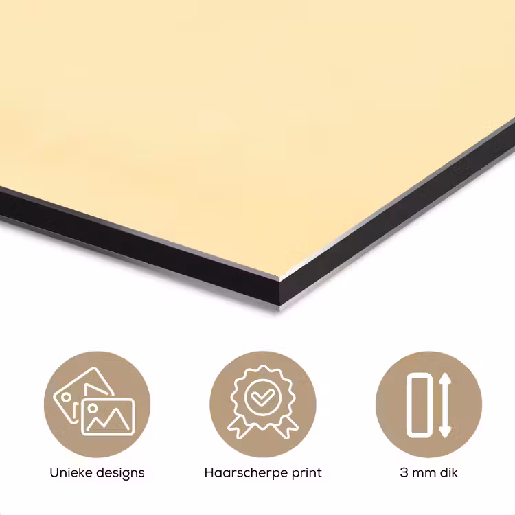 Aluminium schilderij - Vis - illustratie - Stippen - Oranje — 7