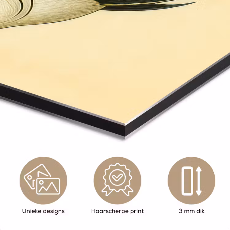Aluminium schilderij - Vis - Sierlijk - Rugvin - Geel — 7