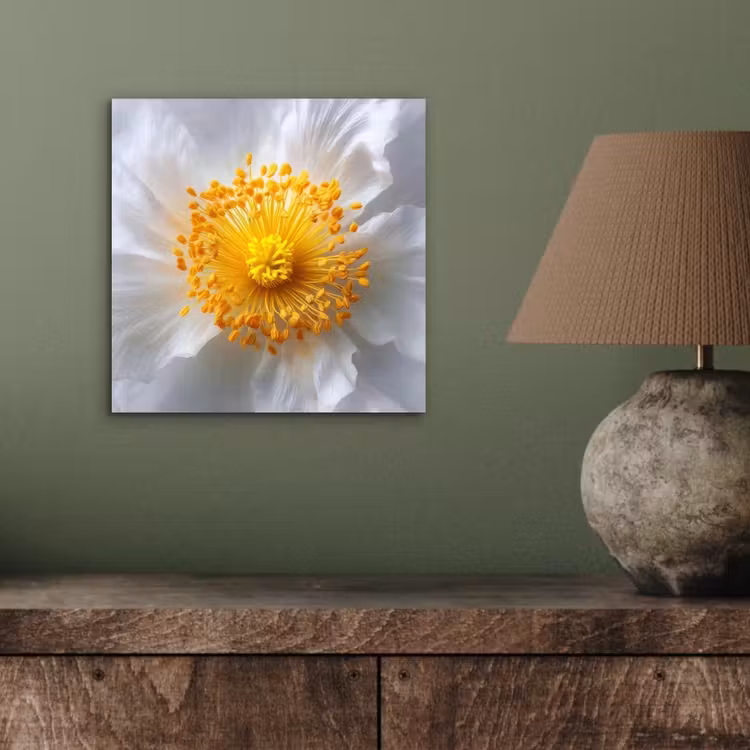 Aluminium schilderij - Wit - Bloem - Elegant — 3