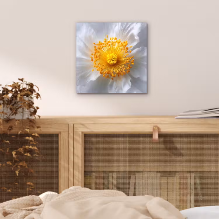 Aluminium schilderij - Wit - Bloem - Elegant — 4