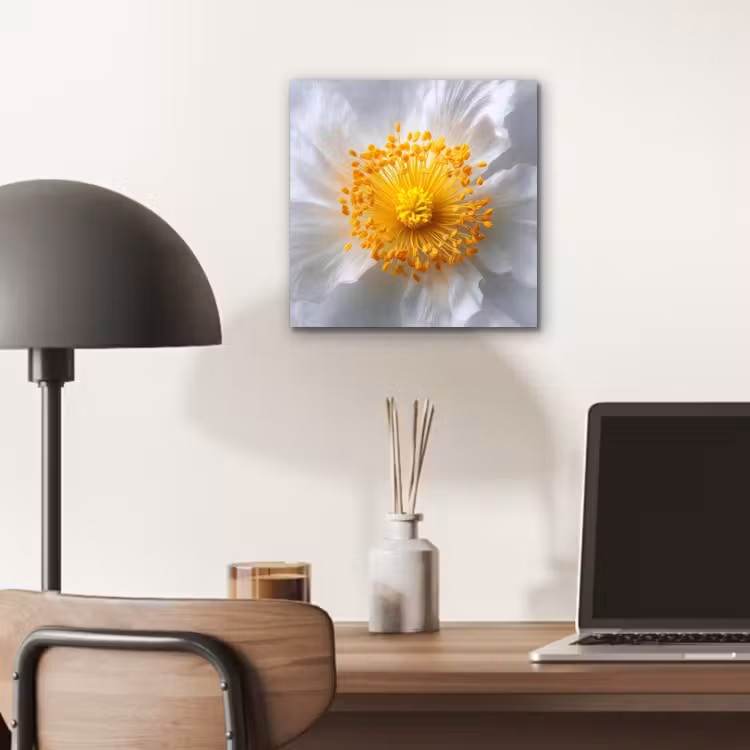 Aluminium schilderij - Wit - Bloem - Elegant — 6