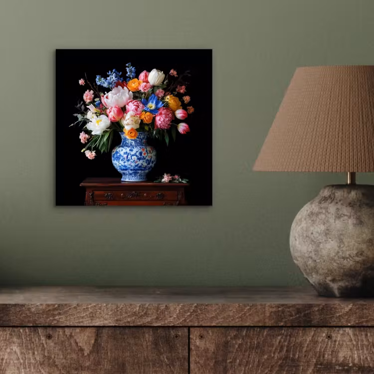 Aluminium schilderij - Rozen - Bloemen - Vaas - Boeket — 3