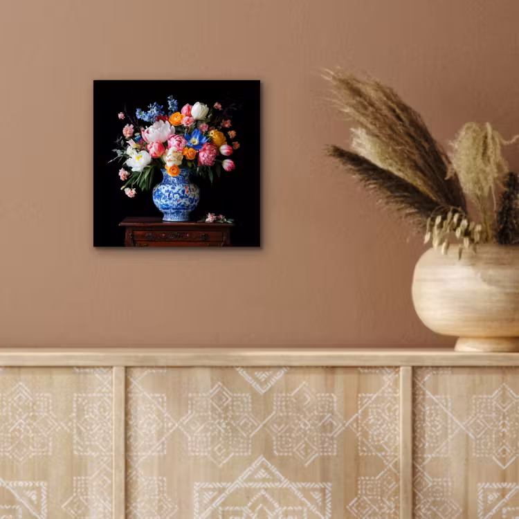 Aluminium schilderij - Rozen - Bloemen - Vaas - Boeket — 5